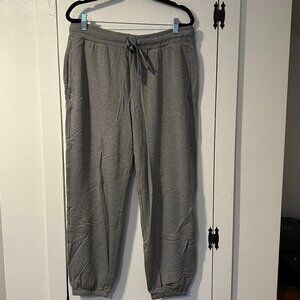 Soma Weekend Ultra Soft Grey Fleece Joggers Medium